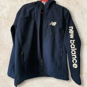 New Balance Soft-Shell Full Zip 4-Way Stretch Water Resistant Jacket